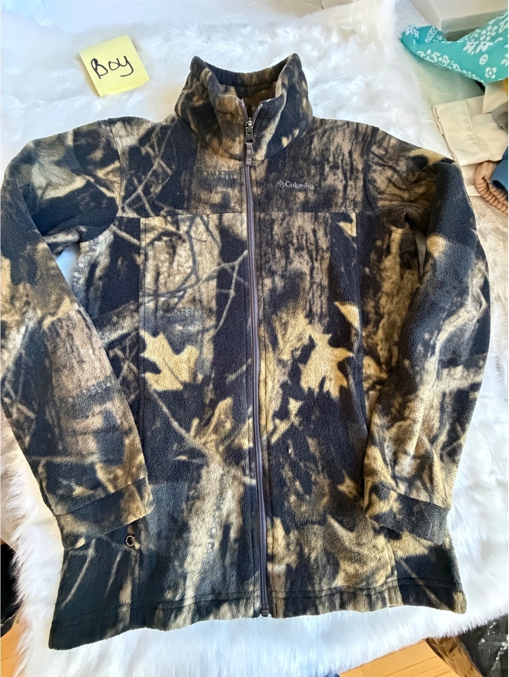 Columbia Boys' Camo Fleece Jacket Size Large